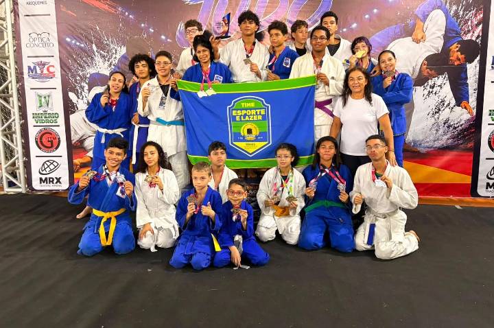 Atletas do Construindo Campeões brilham em competição estadual de judô e levam Porto Velho ao pódio