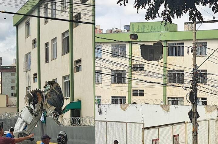 Bombeiros confirmam duas mortes após queda de avião em BH