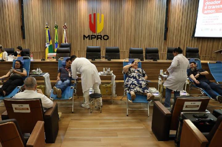 Com lema de solidariedade, MPRO mobiliza público na 1ª Campanha de Doação de Sangue de 2026