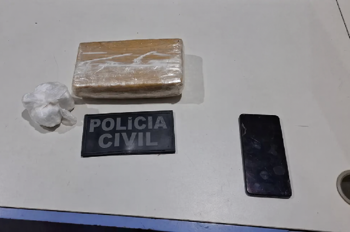 Jovem de 19 anos foi preso em flagrante com maconha durante abordagem na BR-364