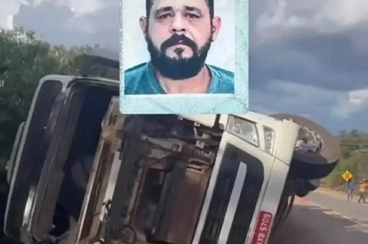 Motorista morre após carreta tombar na BR-364
