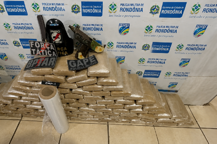 Operação policial apreende 104 quilos de drogas em Porto Velho
