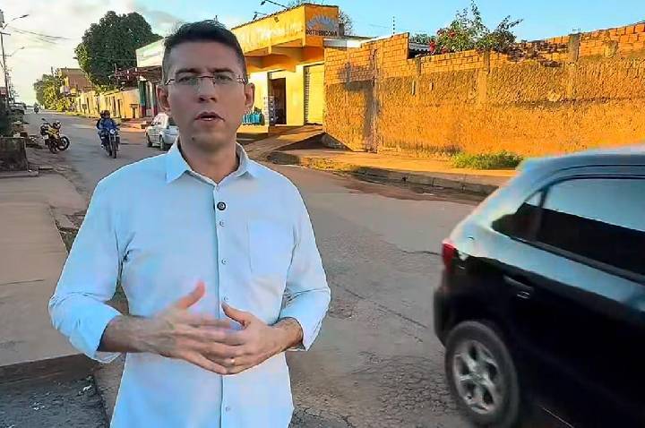 Pedro Geovar presencia acidente e cobra recuperação urgente da Rua Maldonado
