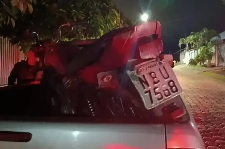 Polícia recupera moto furtada de hospital em Rondônia