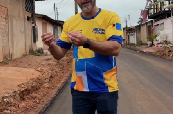 VEREADOR NILTON SOUZA COMEMORA ASFALTAMENTO NO BAIRRO INDUSTRIAL E DESTACA REALIZAÇÃO DE SONHO DOS MORADORES