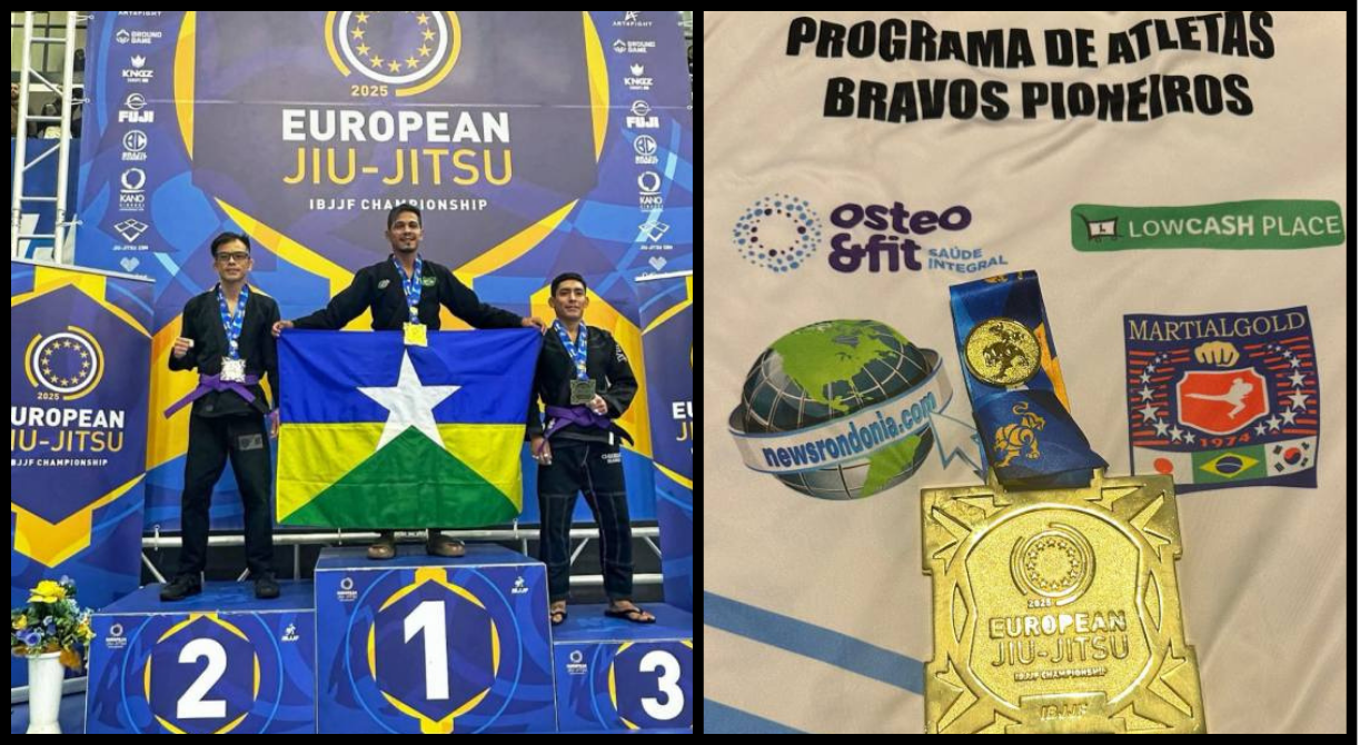 Atleta Rondoniense Angêlo Rafael Conquista Ouro no Campeonato Europeu de Jiu-Jitsu