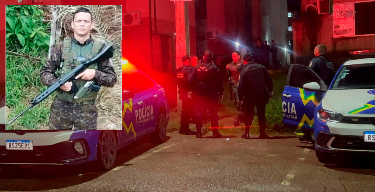 Cabo da PM é executado em emboscada no Orgulho do Madeira; totem é explodido