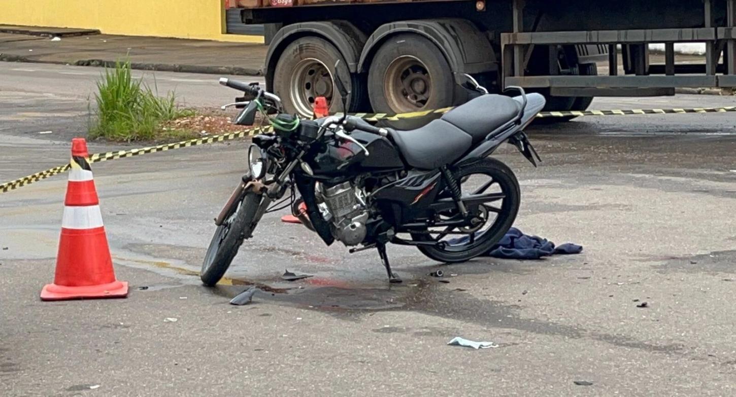 Motociclista perde a vida em acidente fatal no centro de Porto Velho