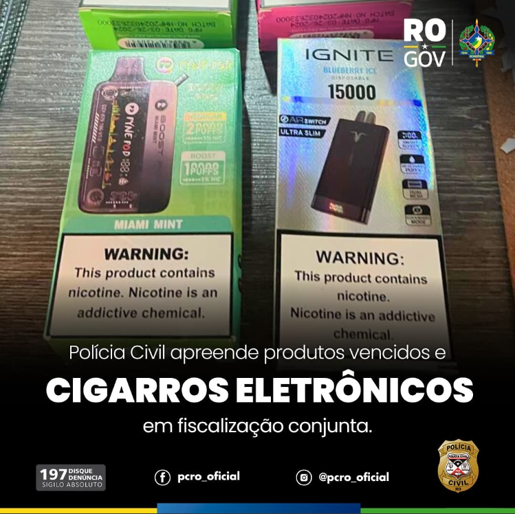 Polícia Civil Apreende Produtos Vencidos e Cigarros Eletrônicos em Fiscalização Conjunta