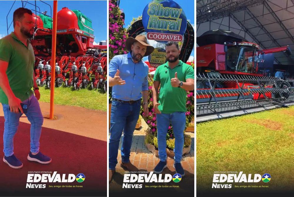 O deputado Edevaldo Neves participou da Show Rural Coopavel e ressaltou os avanços da agricultura em Rondônia