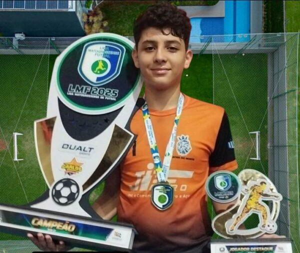 Henrique Rocha, jovem promessa de Colorado do Oeste, brilha no Futsal e no Judô