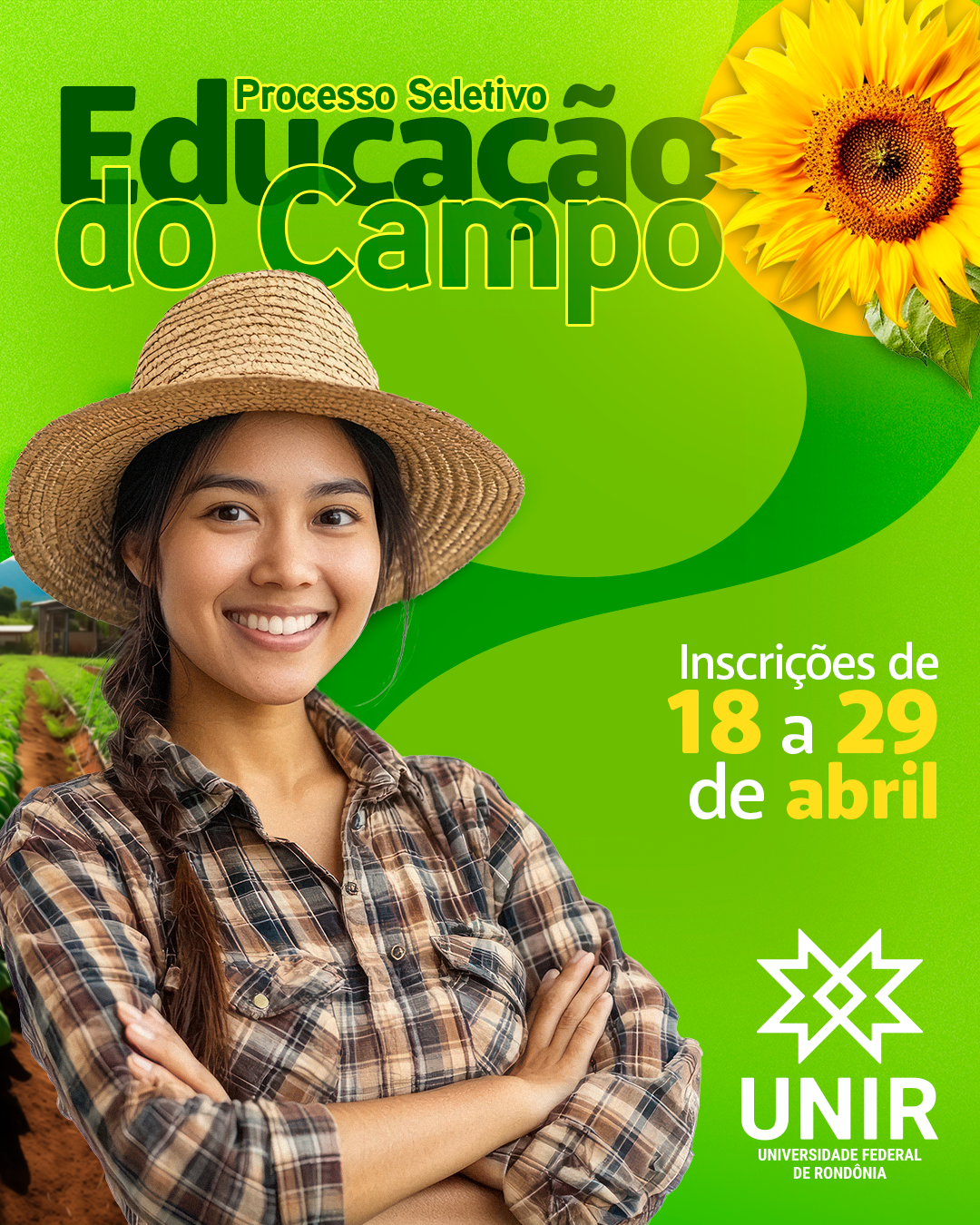 PS Educação do Campo – UNIR abre inscrições para curso gratuito de licenciatura