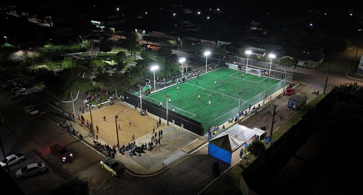 Campo Novo de Rondônia recebe campo society com investimento de R$670 mil da deputada Dra. Taíssa