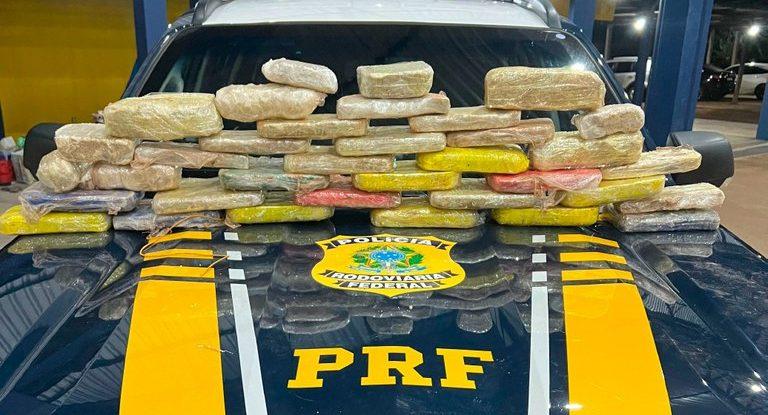 PRF apreende 28kg de cocaína em Vilhena