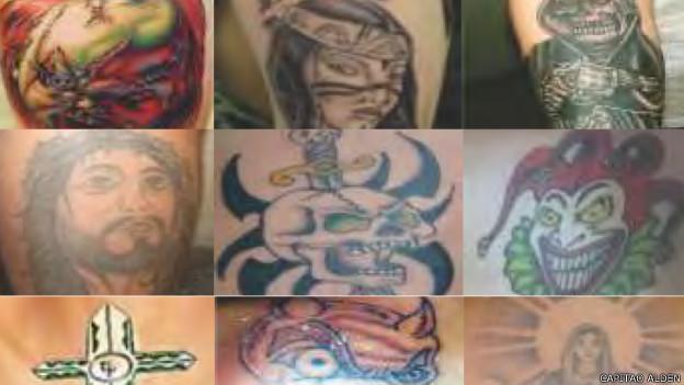 Tatuagens continuam sendo usadas como códigos no mundo do crime