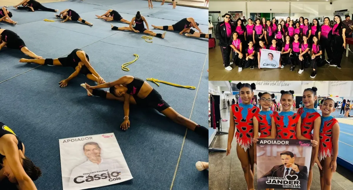 Cássio Gois e Jander Rocha Apoiam Atletas da AGIV Classificadas para o Nacional de Ginástica Rítmica