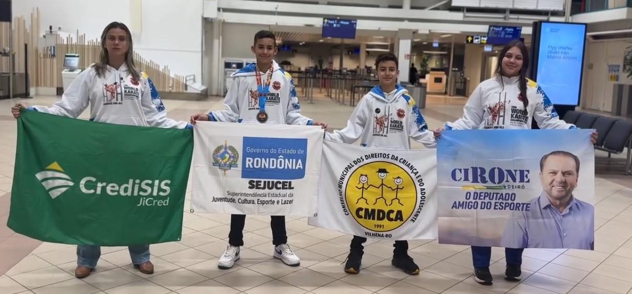 Cirone Deiró viabiliza recurso e atletas de Rondônia participam de Mundial de Karatê