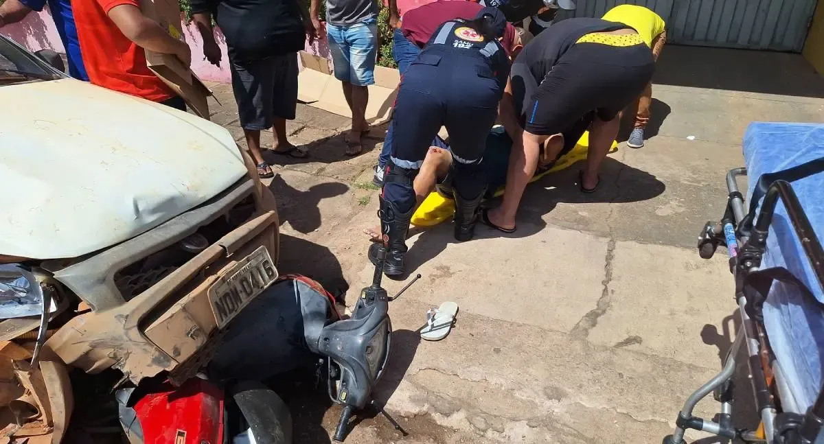 Idoso é atropelado por veículo em grave acidente na Avenida Calama