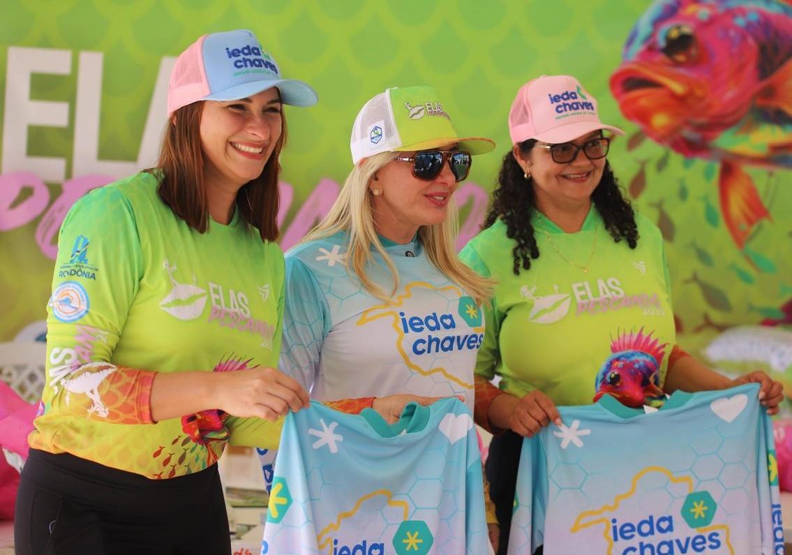 Ieda Chaves fortalece o protagonismo feminino no torneio Elas Pescando 2025