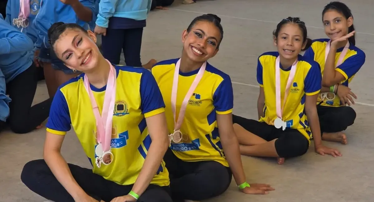 Jovens atletas de Porto Velho se destacam no Torneio Estadual de Ginástica Rítmica
