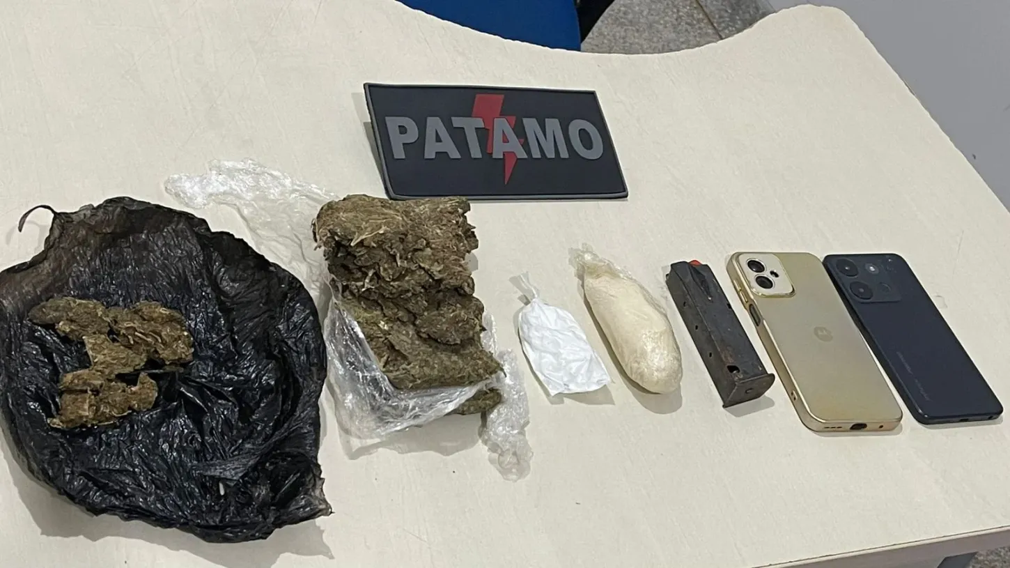 PATAMO prende homem com drogas em mochila