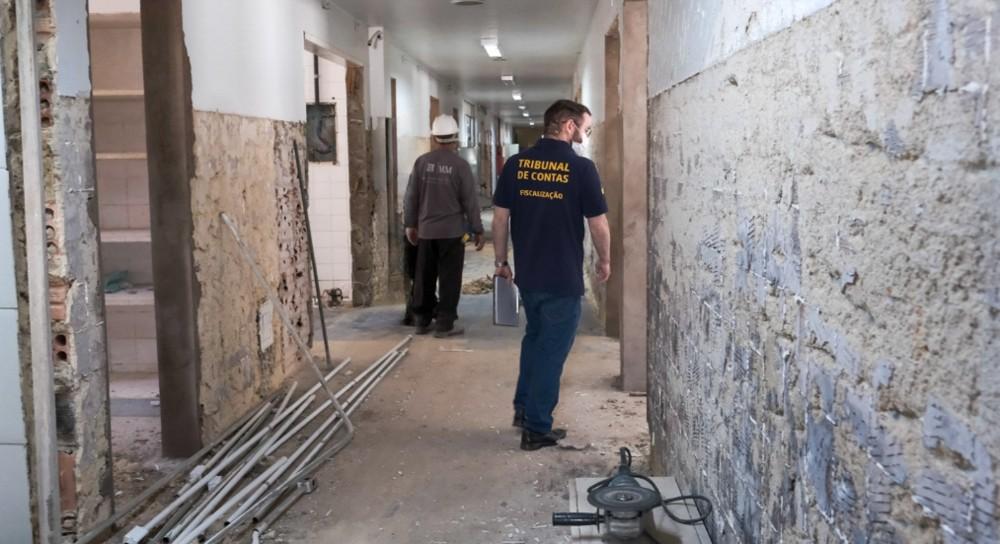 TCE-RO fiscaliza início da reforma na ala cardiovascular do Hospital de Base