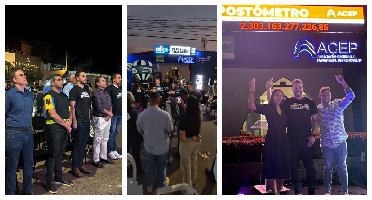 Acep inaugura painel de LED com Impostômetro e Gasto Público em Porto Velho