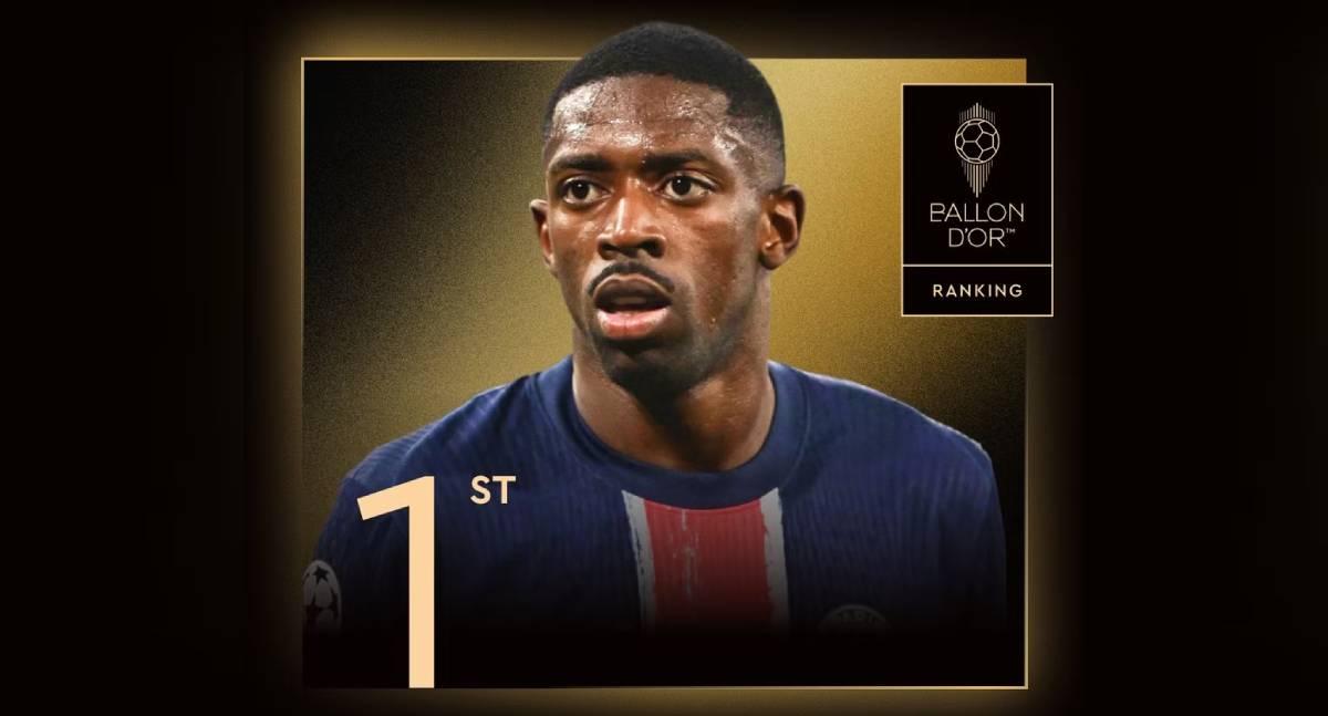 Dembélé vence a Bola de Ouro 2025; Raphinha fica em quinto