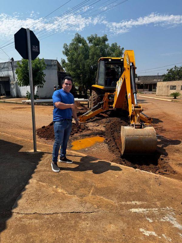 Pedido de Edimilson Dourado garante reparo em via importante na zona sul de Porto Velho