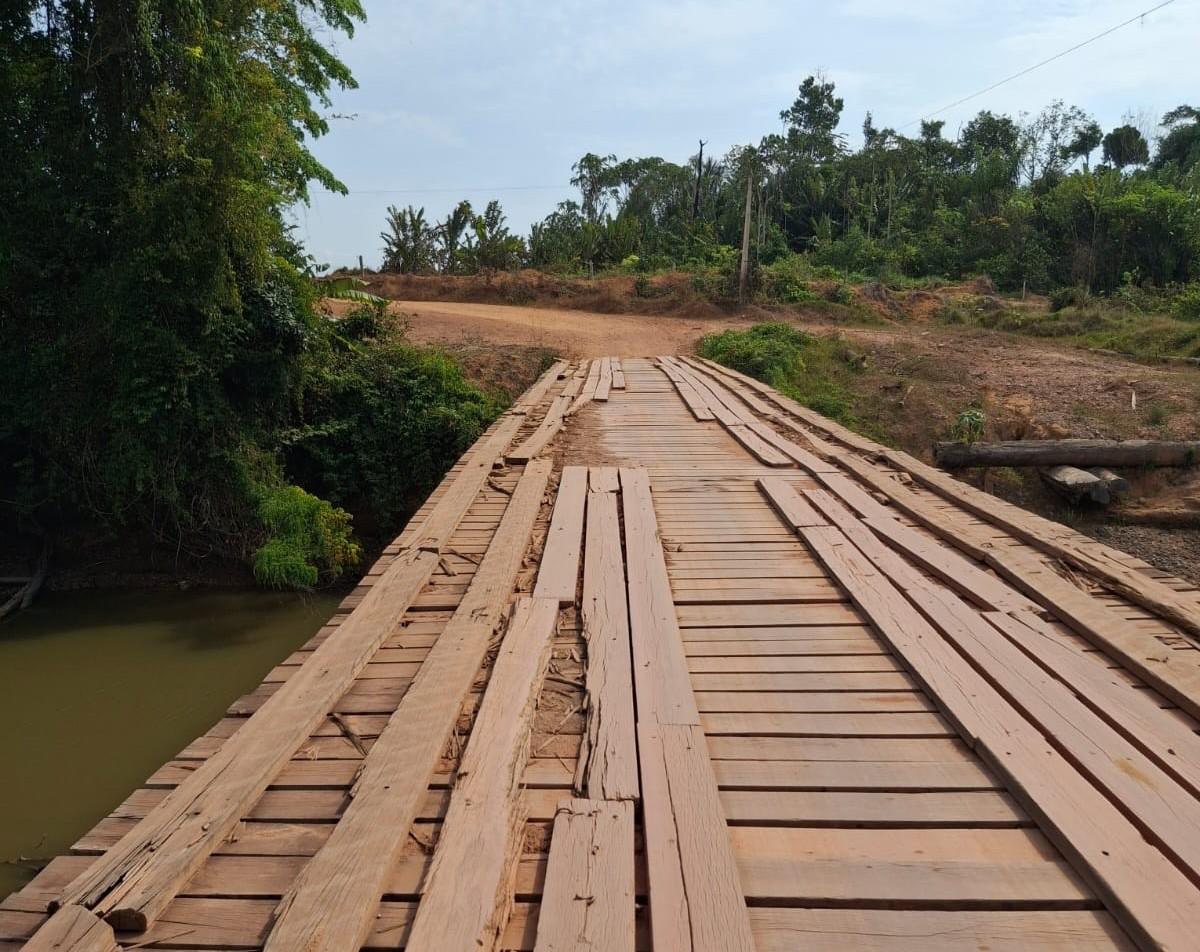 Deputado Alex Redano solicita manutenção urgente da ponte sobre o Rio Preto, na RO-140, em Rio Crespo