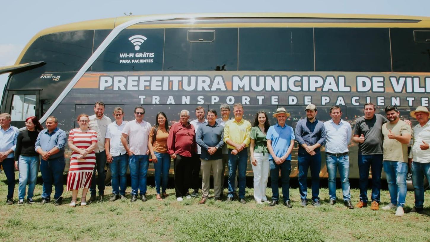 Deputado Luizinho Goebel destaca ação do senador Jaime Bagattoli na entrega de ônibus tipo leito para a saúde de Vilhena
