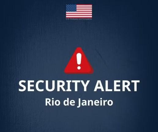Embaixada dos EUA emite alerta de segurança sobre confrontos no Rio de Janeiro