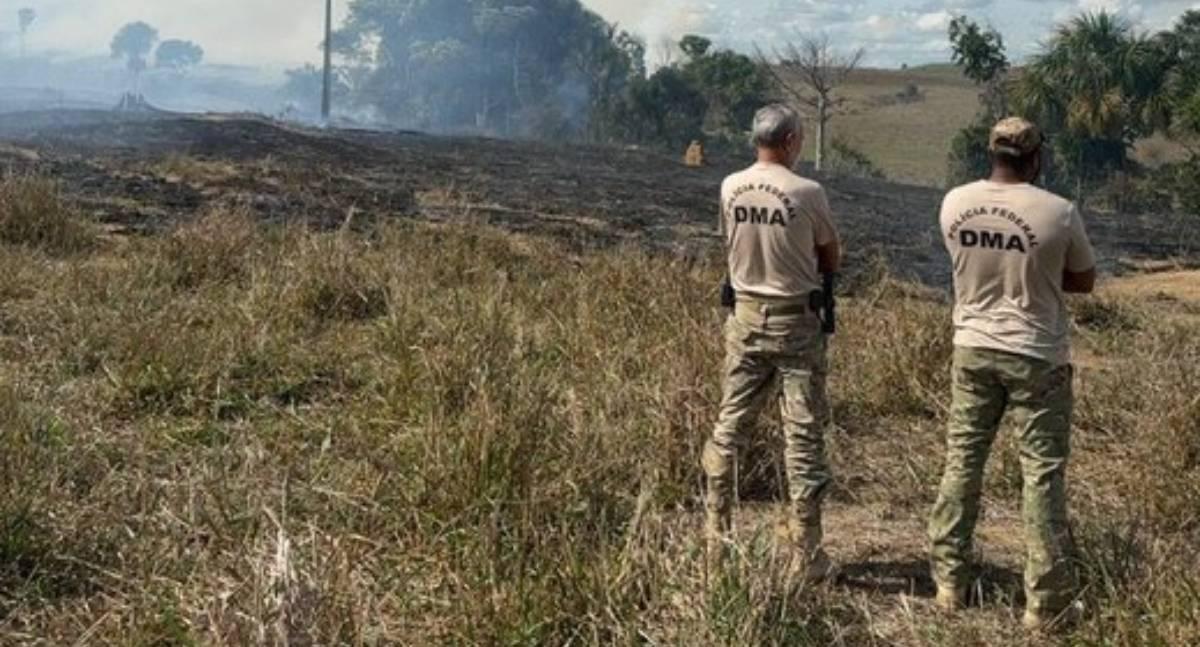 PF prende gerente de fazenda por incêndio criminoso em Campo Novo de Rondônia