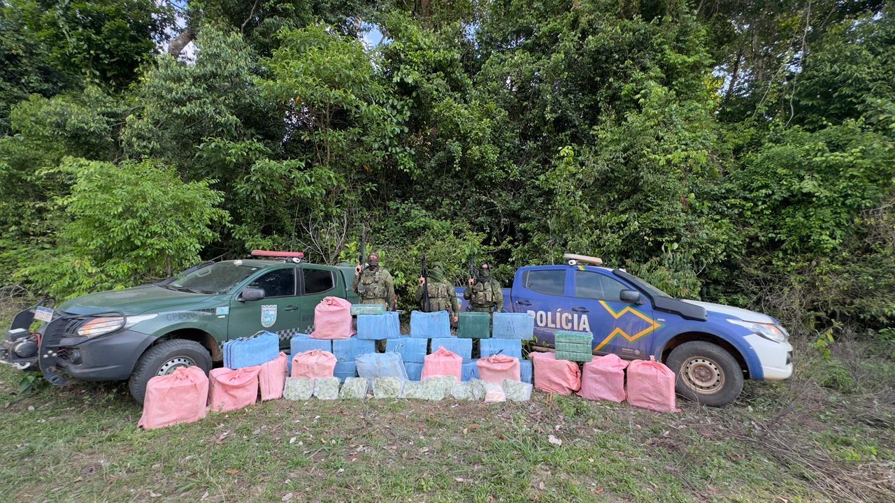 Polícia Militar apreende 900kg de cocaína no interior de Rondônia
