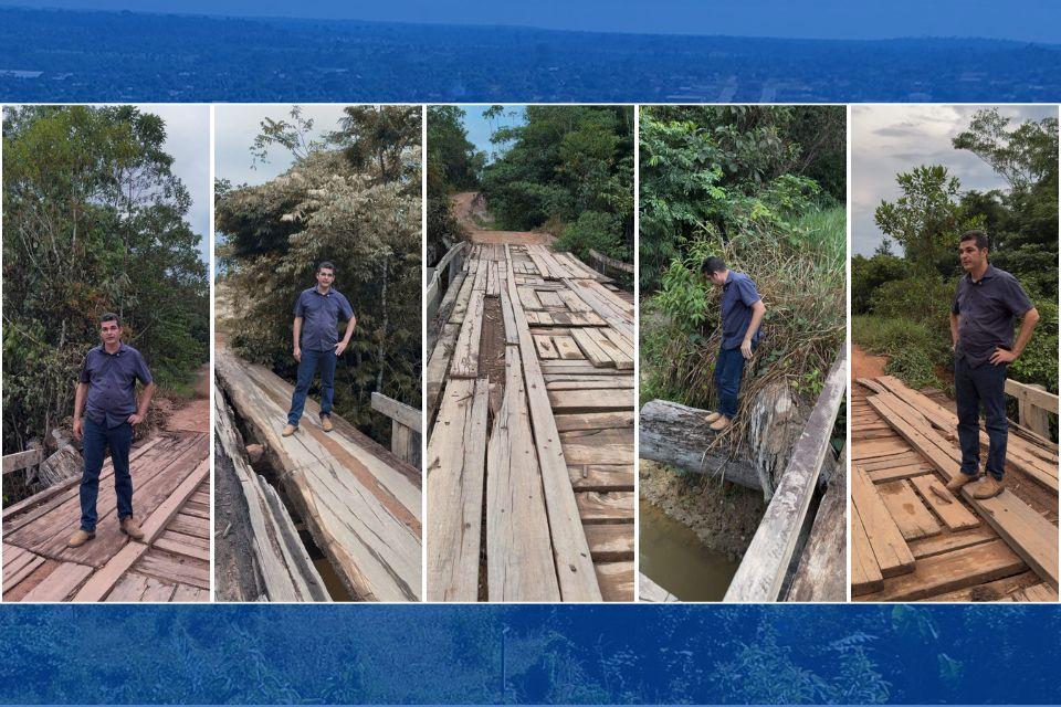 Vereador Adalto percorre linhas rurais e cobra melhorias urgentes em pontes e estradas de  União Bandeirantes