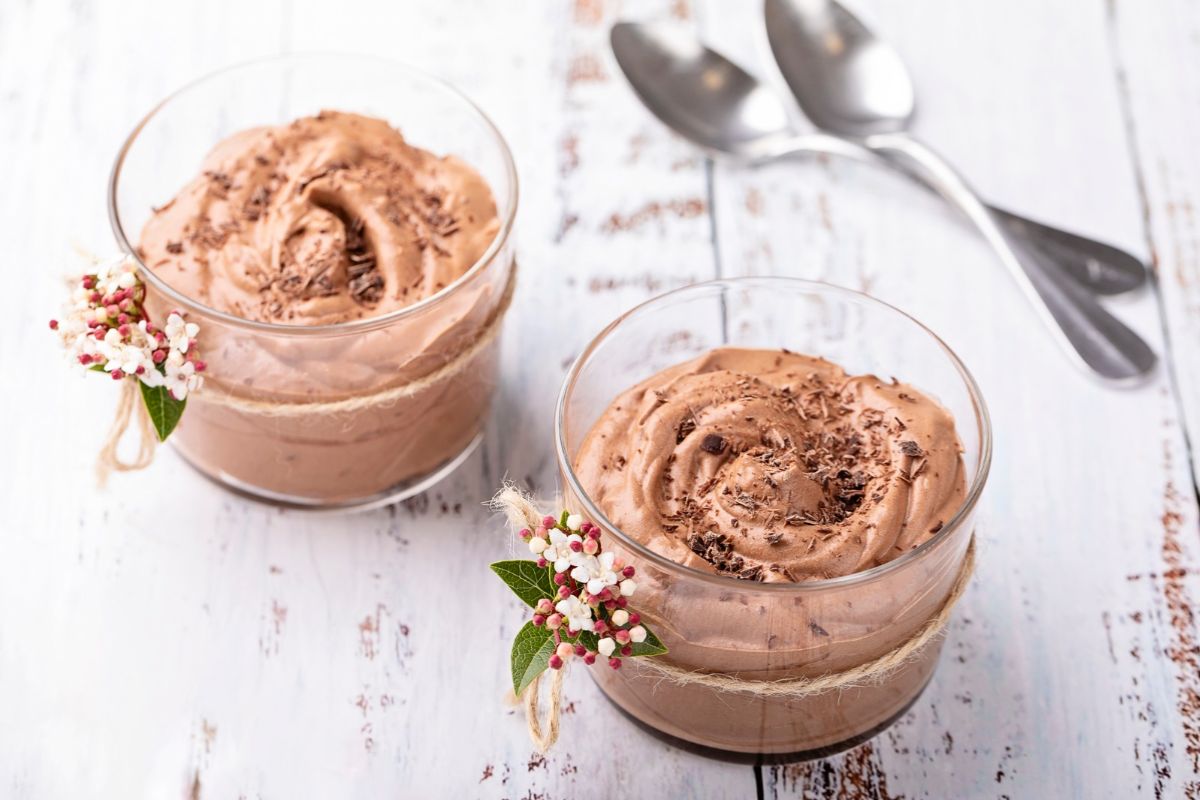 Creme gelado de chocolate com aveia e textura irresistível
