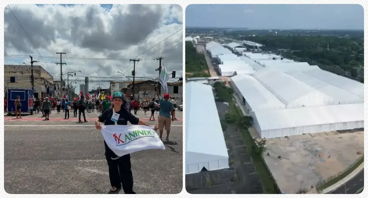 Fogo na “Blue Zone” causou apreensão em membros da organização Kanindé presentes na COP30