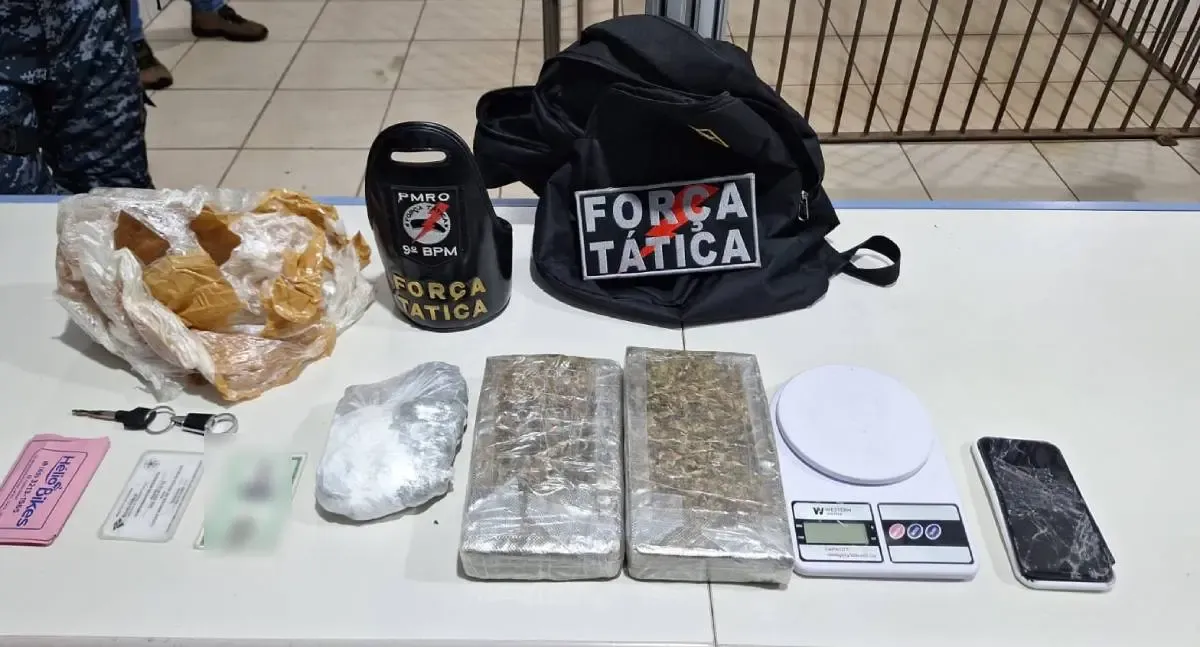Força Tática persegue e prende suspeito com tabletes de maconha em Porto Velho
