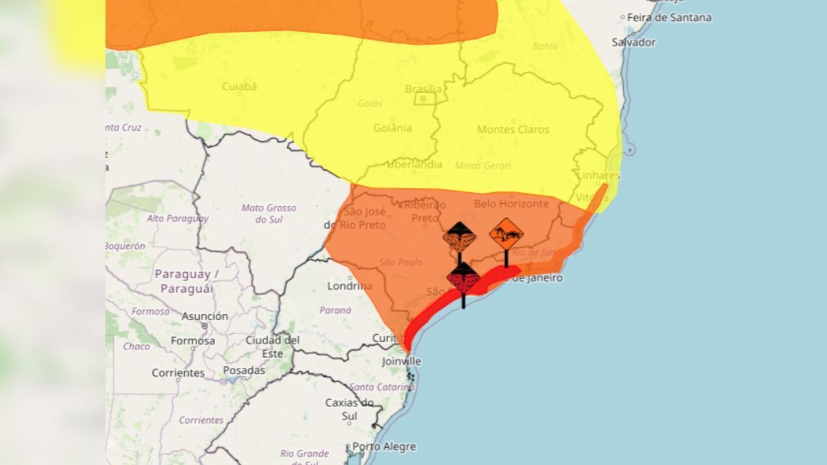 Formação de ciclone deve causar chuvas no Sudeste do país nesta terça (25)
