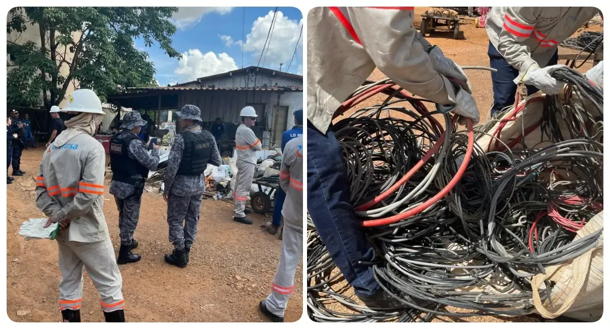 Operação “Fio Desencapado” apreende mais de 1 km de fios furtados em Ariquemes
