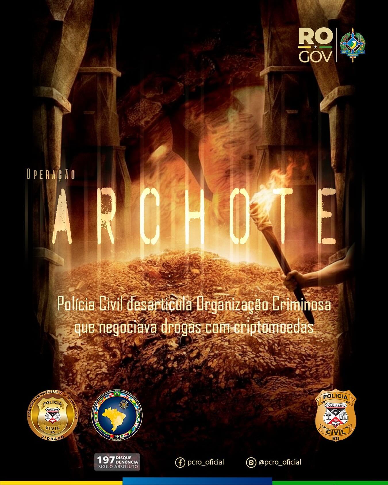 Polícia Civil deflagra Operação Archote e desarticula organização criminosa que usava criptomoedas em esquema de tráfico