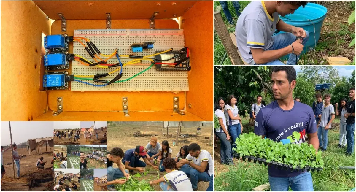 Robótica Educacional transforma horta escolar em Rio Pardo e inspira economia de água com inovação sustentável