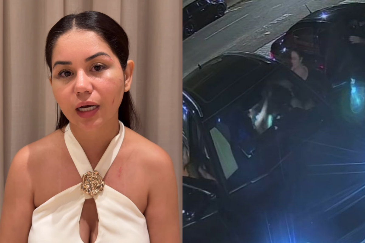 Vídeo mostra ex agredindo esposa de Diego, da dupla com Victor Hugo