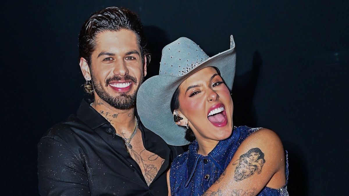 Ana Castela cai na piscina com filhos de Zé Felipe; veja fotos