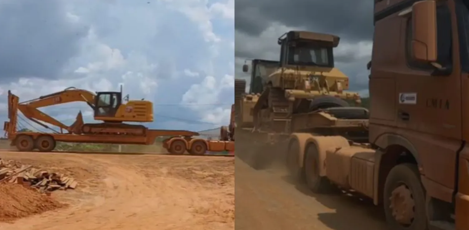 Chegada de máquinas marca início da manutenção da BR-319