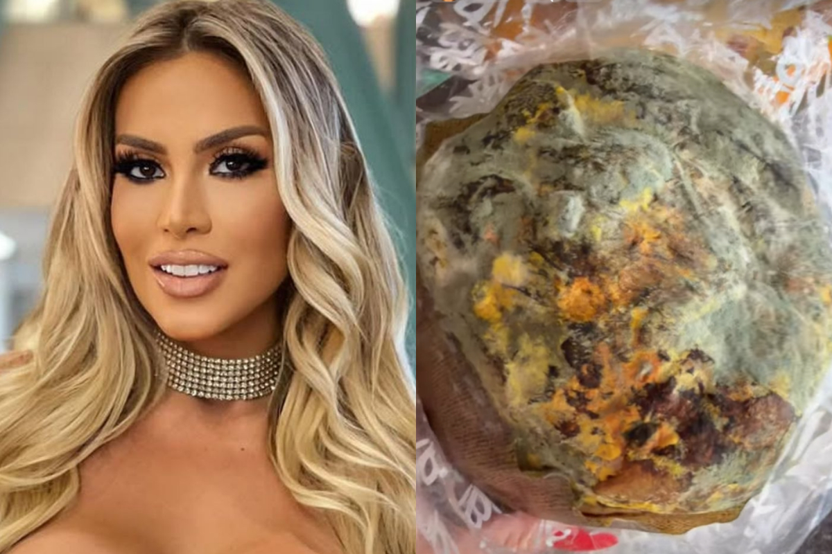 Grávida, Juju Ferrari compra panetone mofado e se revolta