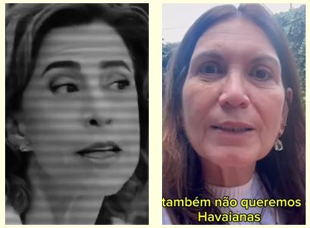 Havaianas: Bia Kicis reage à propaganda e joga chinelo no lixo