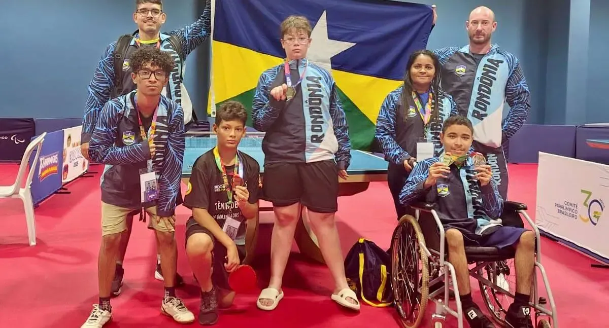 Rondônia conquista três ouros no tênis de mesa nas Paralimpíadas Escolares 2025