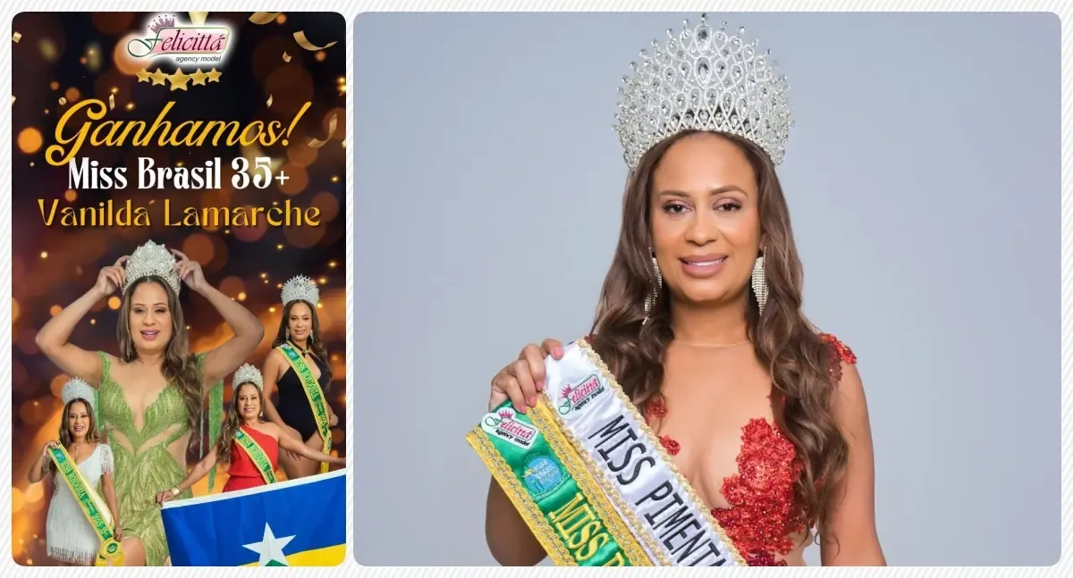 Rondoniense Vanilda Lamarche conquista o Miss Brasil 35+ 2025/26