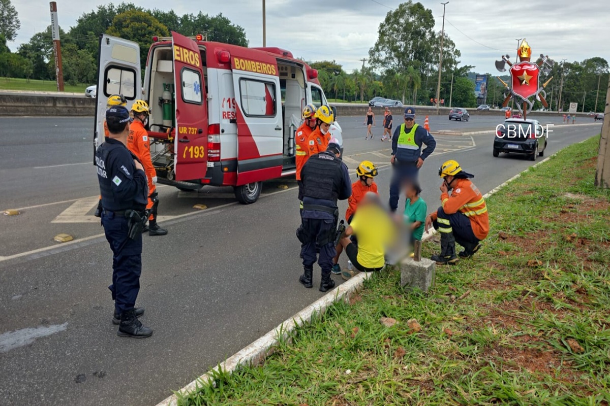 Criança é atropelada por carro no Setor de Clubes Sul